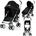 Baby Stroller iSafe Media Viewing Buggy Pushchair - Black Complete With + Deluxe 2in1 footmuff + Raincover