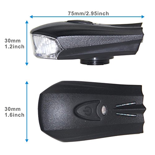ZEEFO Fahrradbeleuchtung Superhell Wiederaufladbar Wasserdicht LED Fahrradbeleuchtung set mit 400 Lumen intelligenter Sensor Vorderlicht und rotes Rücklicht mit 4 Modi, kompatibel mit Mountainbikes, Straßenrädern, Kinder- & City-Fahrrädern, erhöhte Sicherheit und Sichtbarkeit - 8