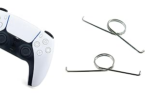 TSUWNO Molle in Metallo per L2 R2 e Pulsanti Joystick PS5 - Kit di Sostituzione con 15 Pezzi per Controller Playstation - Ideale per Chiavi a Grilletto - Facile da Montare