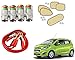 Auto Pearl Premium Quality Car Accessories Combo of Car Tyre Air Alert Valve Cap Set of 4 Pcs. & Car Heavy Duty Jumper Booster Cables Anti Tangle Copper. & Premium Quality Car Auto Window Side Chipkoo Sunshade Curtains Beige Set of 5 Pcs. For Chevrolet Beat Type-2 RS.1338.00