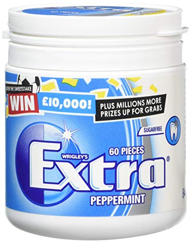 Wrigley's Extra Peppermint Sugarfree Gum 60 Pieces (Pack of 6) Wrigley's Extra Peppermint Sugarfree Gum 60 Pieces (Pack of 6)