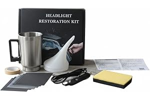 imuounl Scheinwerfer Aufbereitung Set – Scheinwerfer Bedampfen Set&Polierset zur Reparatur & Aufbereitung Matter & vergilbter Scheinwerfer – Inkl. Bedampfungssystem & Polierwerkzeuge