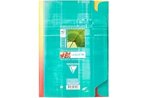 Clairefontaine 5756C papier kancelaryjny w teczce - A4 21x29,7 cm - 100 stron w linie - biały papier 90 g - etui wielokrotnego użytku