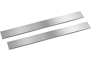 szkoo 2 aste piatte in acciaio inox 304, 4 x 30 x 300 mm (TxWxL), finitura spazzolata, strisce in acciaio inox piatto per cucina fai da te