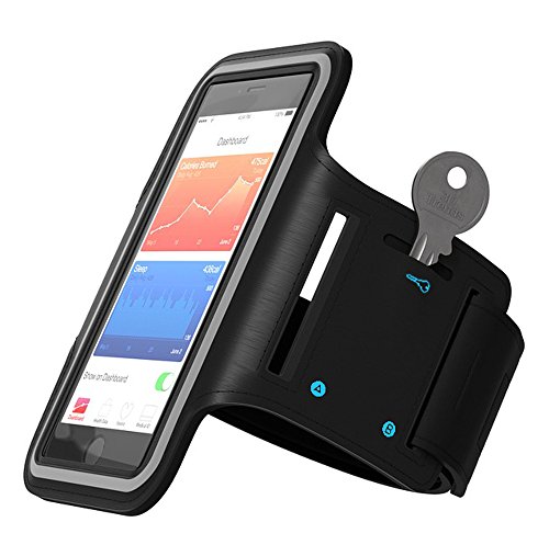 eTEKNIC iPhone 6 / 6s / 7 / 8 Armband iPhone 7 Running Armband , Sport Armband for iPhone 8 Adjustable Holder for Sports, Running, Jogging, Workout, Walking, Exercise, Fitness, Gym Protective Case [EXTENDER STRAP INCLUDED] [4.7 Inch]