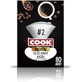 Cook Premium Filtre Kahve Kağıdı, Ebat 2, 80 Adet