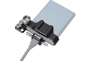 Nitze Soporte de Montaje para Samsung T5 SSD con Cold Shoe Incorporada y Abrazadera de Cable USB-C - N42B