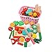 Produktbild T-MEKA Küchenspielzeug Holz Gemüse mit Magnet, 32-TLG., Gemüse aus Holz Obst Gemüse Spielzeug Lebensmittel Küche Kinderküche ädagogisches Lernen Spielzeug, Rollenspiel Lernspielzeug für Kinder