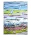 Produktbild Linea Fix Static Fensterfolie Wellen bunt 46 cm hoch - statische Dekofolie Sichtschutzfolie Meterware - Glasdekorfolie Buntglas Fensterdeko Sichtschutz
