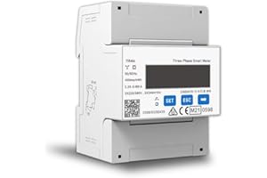 AMAZINNOV DTSU666 Trifase Contatore Energia Elettrica per Sistemi Solari PV, 3x220-380V 3x240-415V 0.25-5(80) A 50/60hz