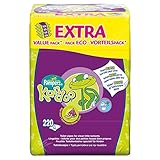 Pampers Kandoo Refill Pack Melon 55 Wipes (Pack of 4, Total 220 wipes)