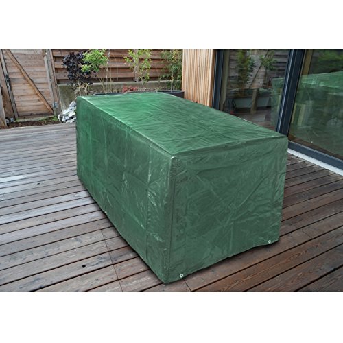 ECD Germany 200 x 160 x 70 cm Wetterfeste Gartentisch und Stühle Abdeckung Atmungsaktives Polyäthylengewebe Schutzhülle - 2