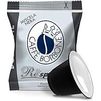 Caffè Borbone Respresso, Miscela Nera - 100 Capsule - Compatibili con le Macchine ad uso domestico Nespresso®* (1 confezioni 