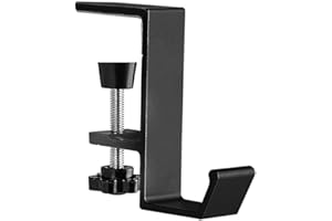 Jotekonoby Abnehmbarer Schultaschenhaken, robust und verstellbar für optimale Aufbewahrung auf Schreibtischen (schwarz)