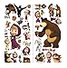 Produktbild masha and the bear wall murals Mascha und der Bär Wand Sticker Art Wand Aufkleber Kinder Schlafzimmer Wand Aufkleber Jungen Mädchen Größe: 75 cm x 35 cm 2 Blatt