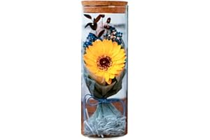 Amosfun Weihnachten konservierte Sonnenblume seifen Gartennelke Flasche leuchtende ewige Blumen für Dekorations Geschenk