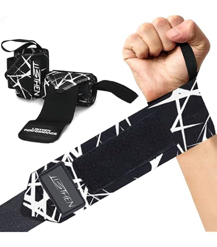 BEAST RAGE Polsiere Palestra Sollevamento Fasce da Polso Cinghie Donna & Uomo Polsini Palestra per Gym Bodybuilding Crossfit Calistenics,Polsini, bendaggi per Il Polso (Nero/Blu