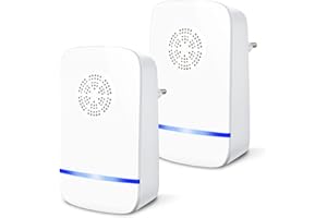 RAVIADHT Repelente Ultrasónico de Plagas, Antimosquitos Electrónico Control de Mosquitos Hormigas, Cucarachas, Moscas, Arañas, Chinches, Ahuyentador de Ratas y Ratones para Interiores (2 Pack)