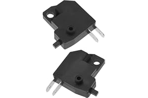 Lot de 2 interrupteurs gauche et droit pour feux de freinage, moto, scooter électrique, bouton poussoir en plastique et cuivre