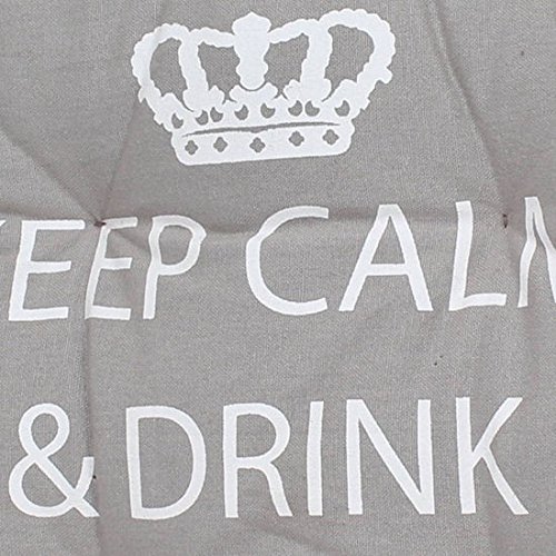 keep calm cushion cement 40x40cm - 2