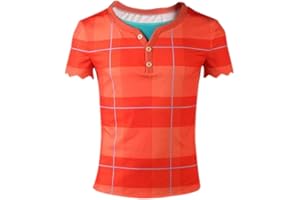 LILLIWEEN Ralph Breaks Costume Ralph T-Shirt Halloween Cosplay Suit Mens Top Shirt