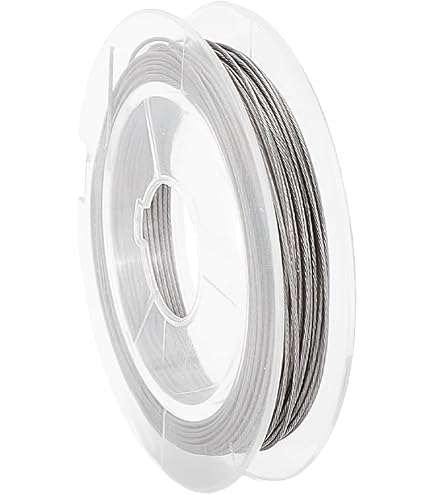 PATIKIL 22 Gauge Tiger Tail Beading Wire - 82ft Solid Steel Craft Wire For Jewelry Making (Silver, 0.6mm) - View #4