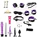 Produktbild Sayla Sexy Spielzeug für Damen 18 STÜCKE Stecker Anal Vibrator Handschellen Maske Nippelklemmen Vibrierende Sex Spielzeug Set