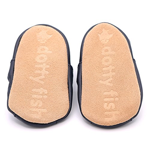 Dotty Fish – Weiche Baby und Kleinkind Lederschuhe mit Wildledersohlen – Jungen & Mädchen Sandalen – Neugeboren bis 3-4 Jahre - 6