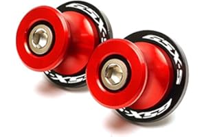 VSKTE Convient pour Suzuki GSXS750 GSXS1000 F-ABS GSXS 750 1000 125 150 Accessoires de moto CNC M8 Bras oscillant support à vis et canettes (Couleur : B rouge)