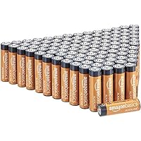 AmazonBasics - Pilas alcalinas AA de 1,5 voltios, gama Performance, paquete de 100 (el aspecto puede variar)