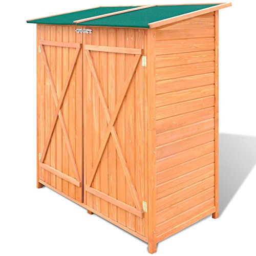 vidaXL HOLZ Gerätehaus Geräteschuppen Gartenschrank Geräteschrank Gartenhaus Lagerhaus