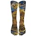 Produktbild Bag shrots Long Golden Dragon Statue Oriental Statue Traditional Temple Lover Wonder Wildlife Animal Design Socks Women's Winter Vintage Cotton Wool Knit Long Crew Socks