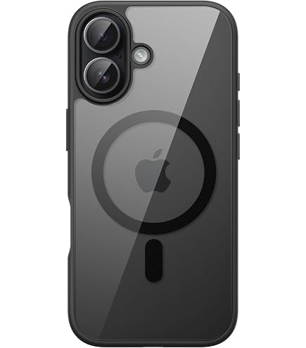 JETech Protezione Obiettivo In Vetro Temperato 9H Per IPhone 17 Air, Anello Metallo Bicolore Nero/Rosso