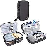 pinsel etui leder LEICHT ZU TRANSPORT-- Tasche MIT handle können gut compact Perfect für Reisen und Unterwegs organisieren.