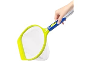MWZBTG Filet De Bassin pour Nettoyage,Épuisettes De Piscine À Maillage Fin pour Feuilles | Équipement De Nettoyage des Débris, Fournitures De Nettoyage pour Panier en Filet pour Aquarium Et Fontaine