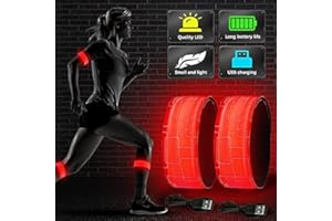 Vivibel Lot de 4 Bandes réfléchissantes LED pour Course à Pied, Course à Pied, Course à Pied, Cyclisme, Course à Pied, Sports de Plein air