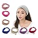 Produktbild HuntGold 1XMädchen Dame Weit Yoga Schönheit Make-up Gesicht waschen Haarband Elastic Stretch Stirnband (grau)