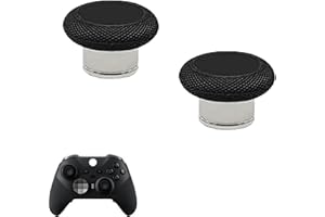 ALOVEDOG 2 Pcs Metal Elite Series 2 Short Thumbsticks for Xbox Elite Series 2, Elite 2 Core Controller, Magnetic Analog Joysticks for Xbox Elite Series 2 Core Standard Height Thumbsticks (Black)