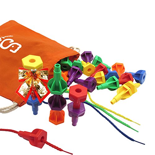 SHAWE Peg Set by Fine Motor Toy for Toddlers and Preschoolers Occupational Therapy Montessori Color Recognition Sorting (COLORFUL PEGS-40PCS)