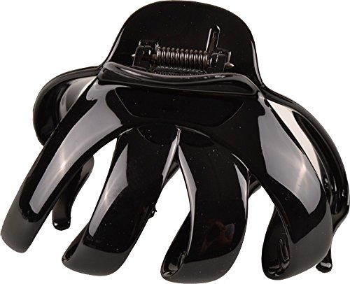 Solida Haarklammer Octopus groß, 2er Pack (2 x 1 Stück), schwarz - 4