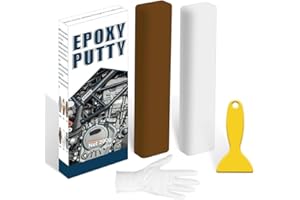 EIGTWEN 200g Epoxy Putty，Fast Repair Various Material Cracks And Defects, Can Be Used As Metal Filler, Epoxy Wood Filler, And Plastic Filler Repair，Household Essential Plumbers Putty (a-brown)