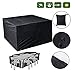 Price comparison product image DaoRier Rectangular Table Chairs Protective Cover Waterproof Dustproof Folding 250 x 250 x 90cm Outdoor Furniture Set Cover Black