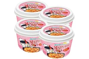 WANAHONG Samyang Hot Chicken Tteokbokki Pastel de arroz CARBONARA (paquete de 4)