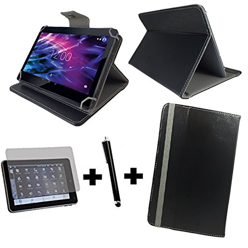 3er Set - Medion Lifetab S10321 MD 98687 / 10.1 " Tablet Pc Tasche + touch Stift + Schutzfolie - 10.1 Zoll Schwarz 3 in 1