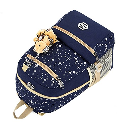 AILEESE Laptop Backpack Boys Girls 11-17Inch Notebook Computer Rucksack Waterproof School Bag for Teenagers Children's 3pc