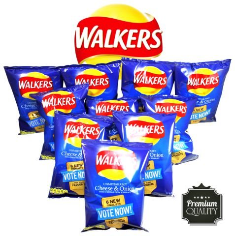 Preisvergleich Produktbild WALKERS Chips Cheese & Onion Tens Pack