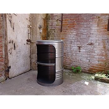 Fassmöbel Fass Design Regal Ölfass Möbel 210 Liter Volumen Farbe Blank