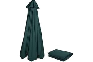 NAFGQIY Sonnenschirm Ersatzbezug 3m/270cm/2m/230cm/250cm 8 Streben/6 Streben Anthrazit/Blau/Grau/Rot/Beige, Sonnenschirm Stoff Uv Schutz 80 Windfest Stabil Strand Terrasse Garten Sonnenschirm Ersatzteile