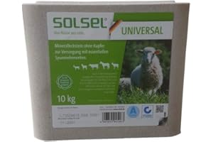 K+S KALI GmbH Solsel Universal 10kg Mineralstein ohne Kupfer Salzleckstein Leckstein