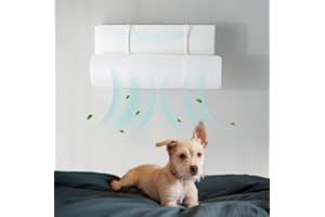 SEEYOLO Deflector de aire acondicionado ajustable universal, anti viento directo y fácil de instalar, protector sin perforación para casa/oficina, ideal para bebés, mujeres embarazadas y ancianos